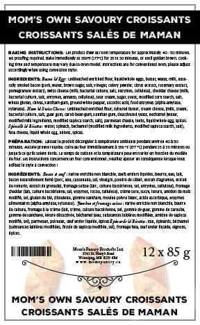 Mom's Own Savoury Croissants (12 x 85g)