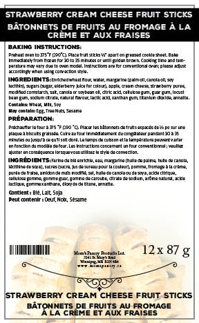 Fruit Sticks (Strawberry Cream Cheese) (12 x 87 g)