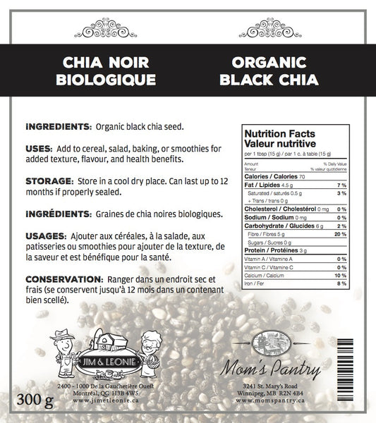 Organic Black Chia Seeds