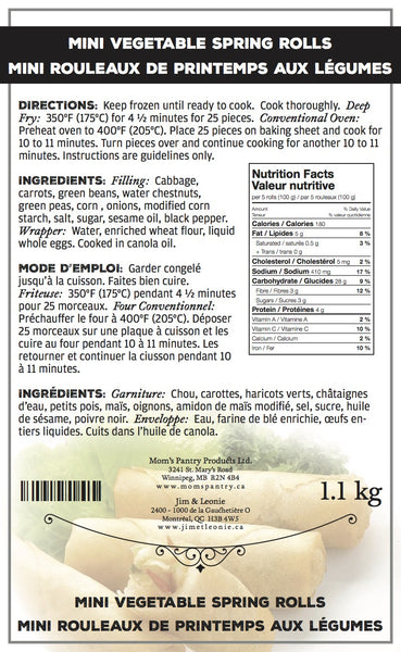 Mini Veggie Spring Rolls