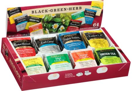Assorted Tea Variety Pack    (64 tea bags)